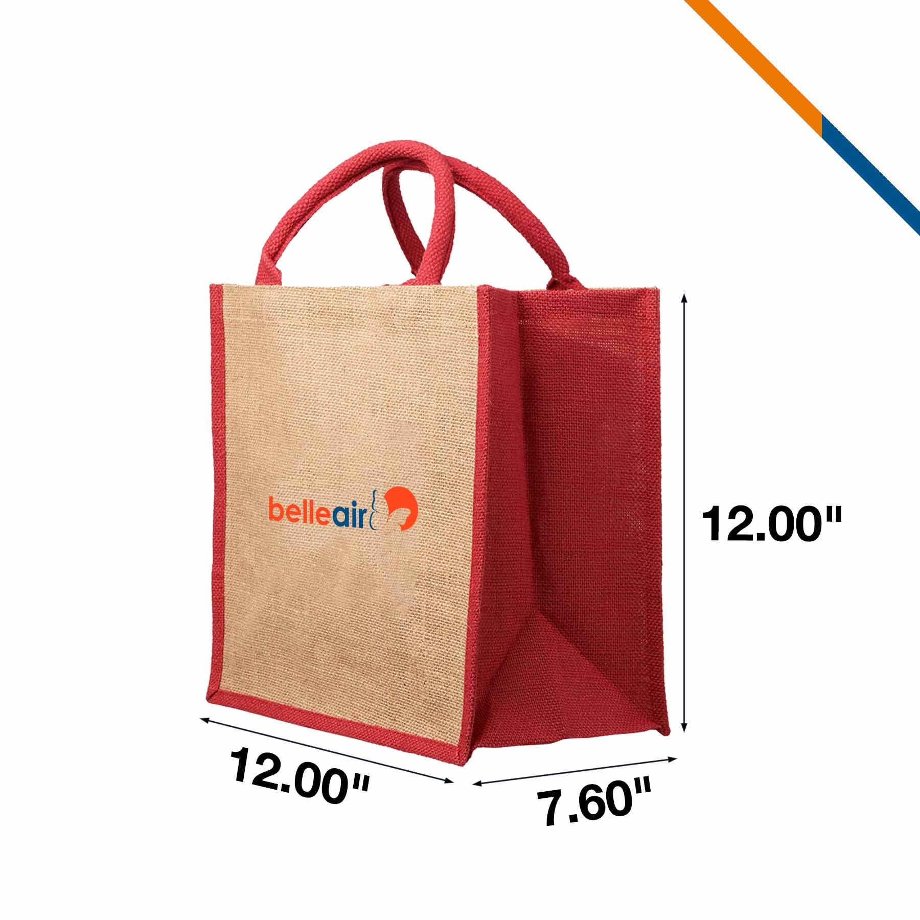 Mocho Jute Tote Bag, custom tote bag with logo imprint 6
