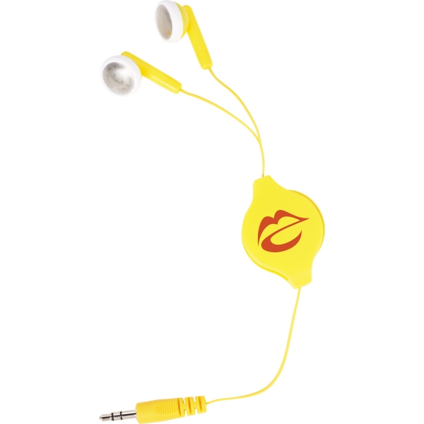 Retractable Earbuds with Oval Logo 2