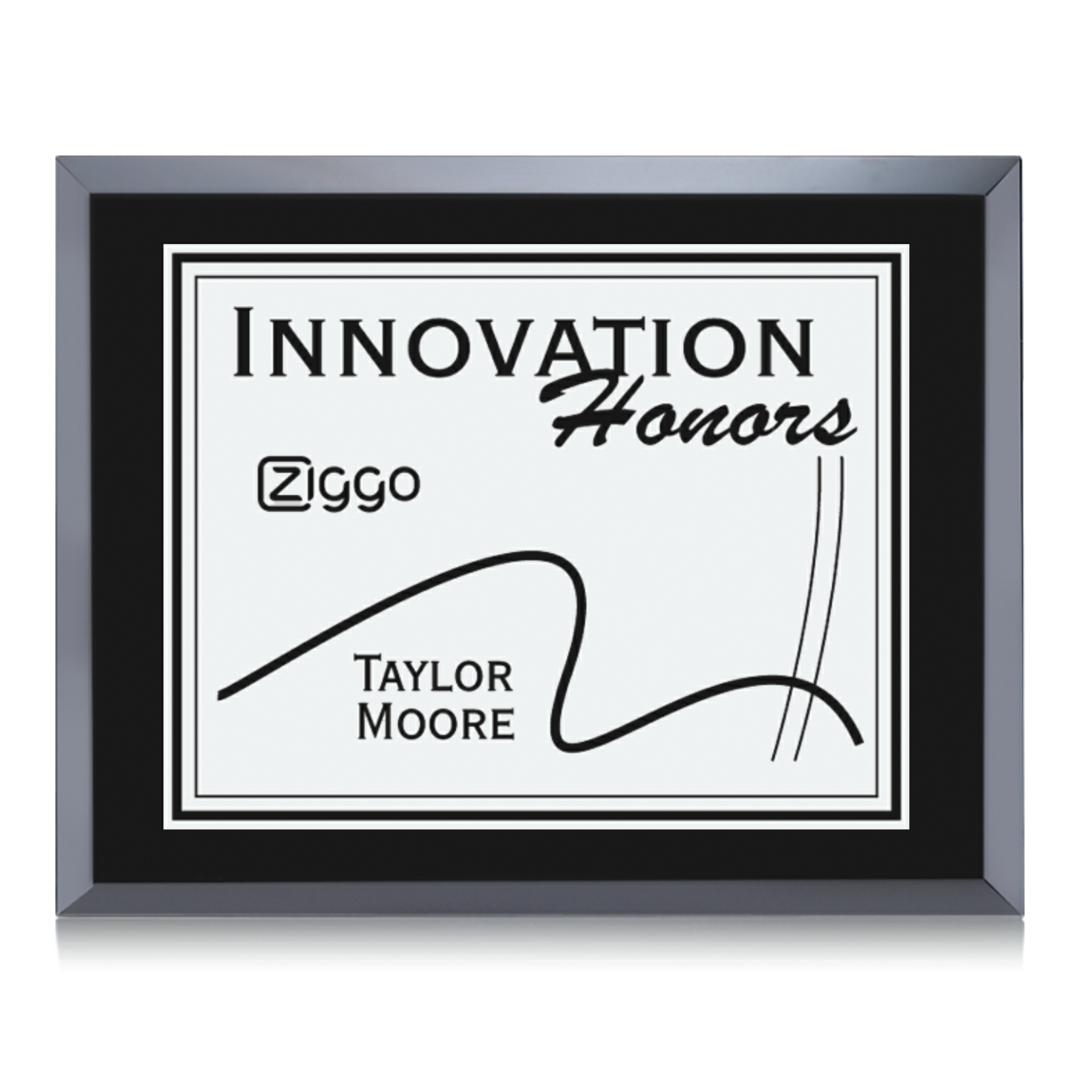 Avonlea/Everett Plaque - Black/Silver 3