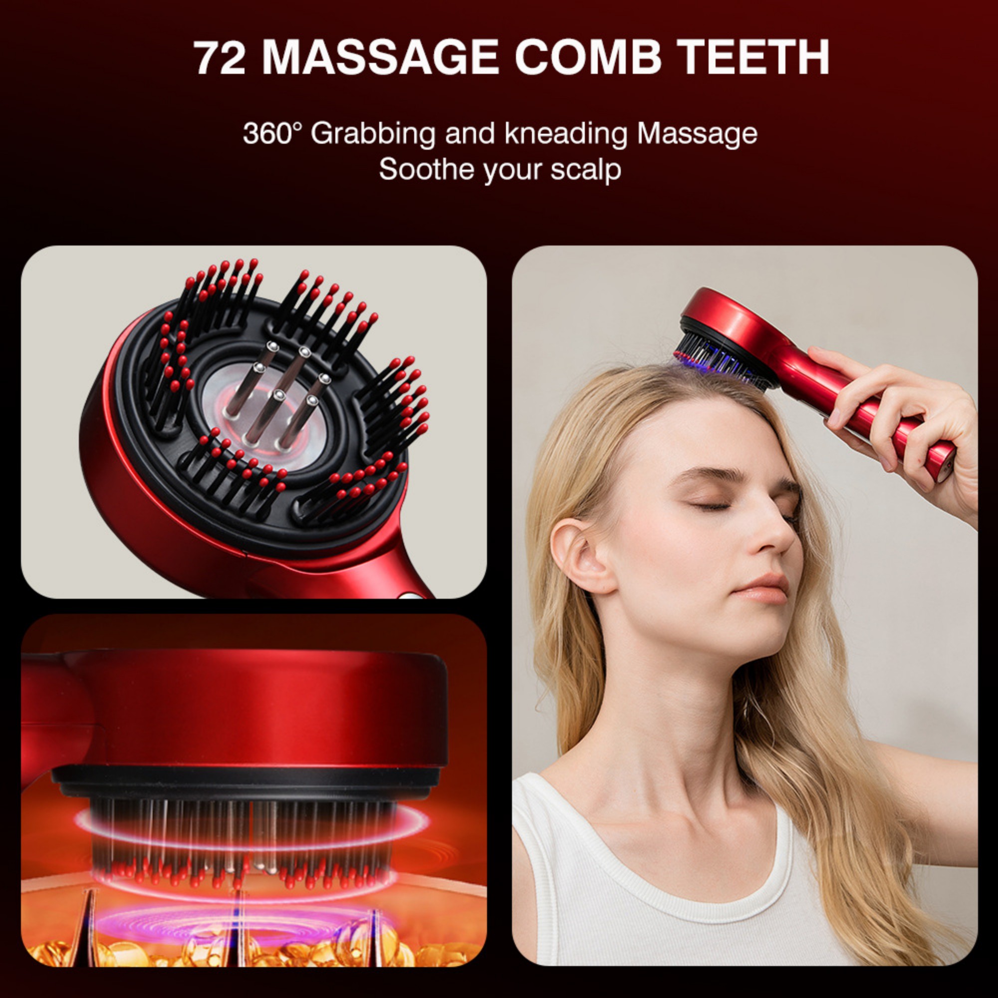 Electric Scalp Massager Hair Growth Brush 9