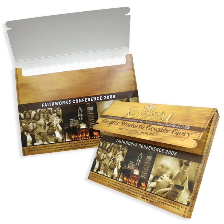 Tuck Tab Capacity Info Box with Partial Flap Printed Full Color 1