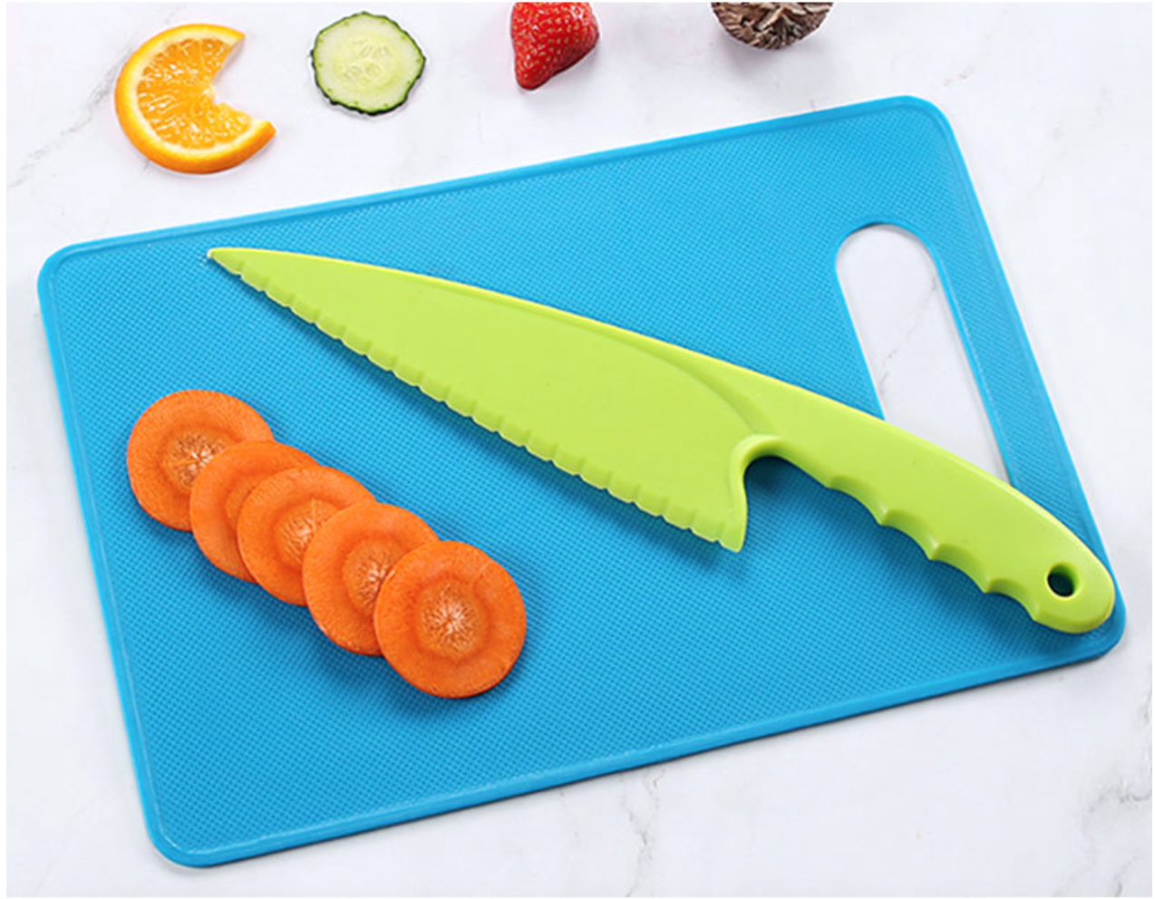 Safety Plastic Cake & Fruit Knife - 3 sets 4