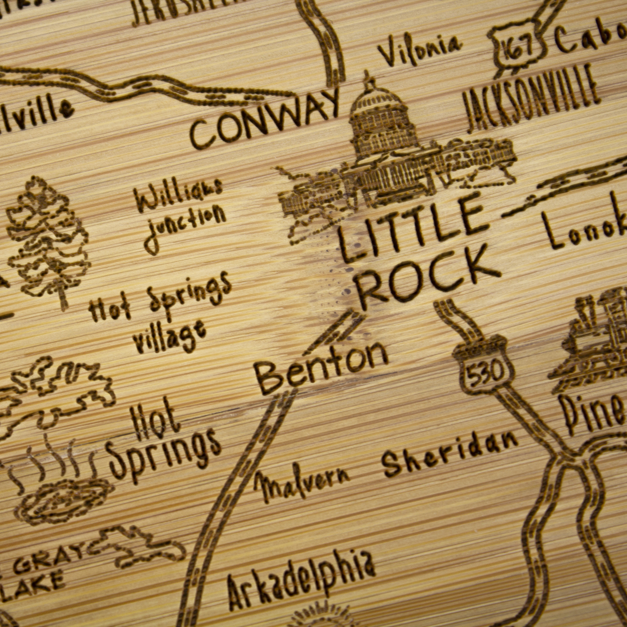 A Slice of Life Arkansas Serving & Cutting Board 6