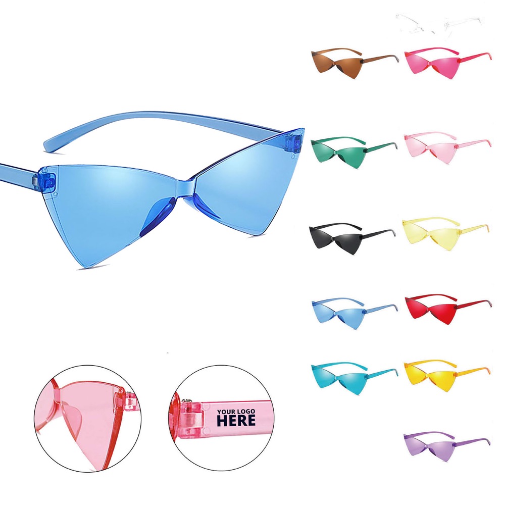 Triangle Rimless Sunglasses 2