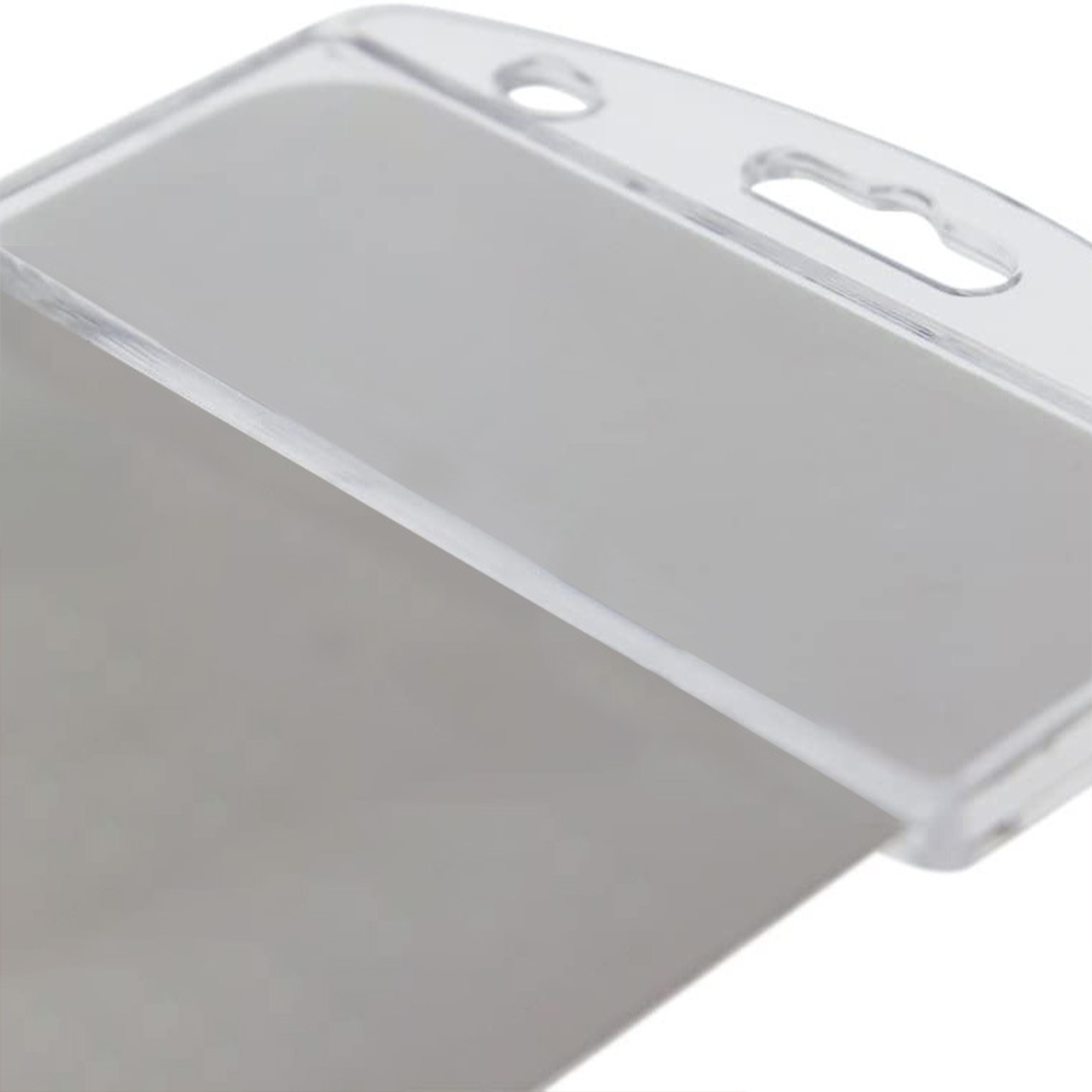 Plastic Translucent Frosted Id Card Holder Clip 13