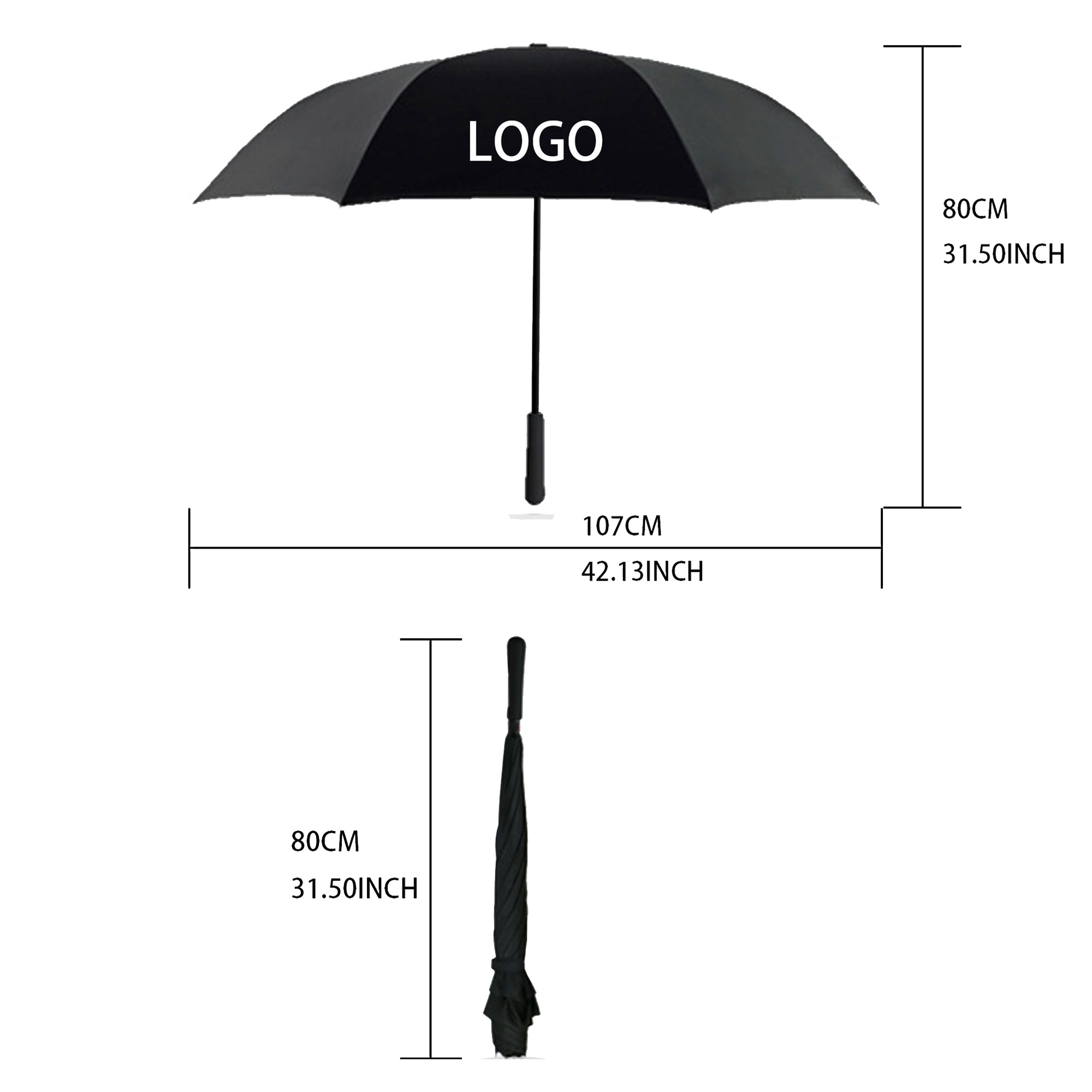 Car C-type Dual-person Reverse Umbrella Gift Ad 2