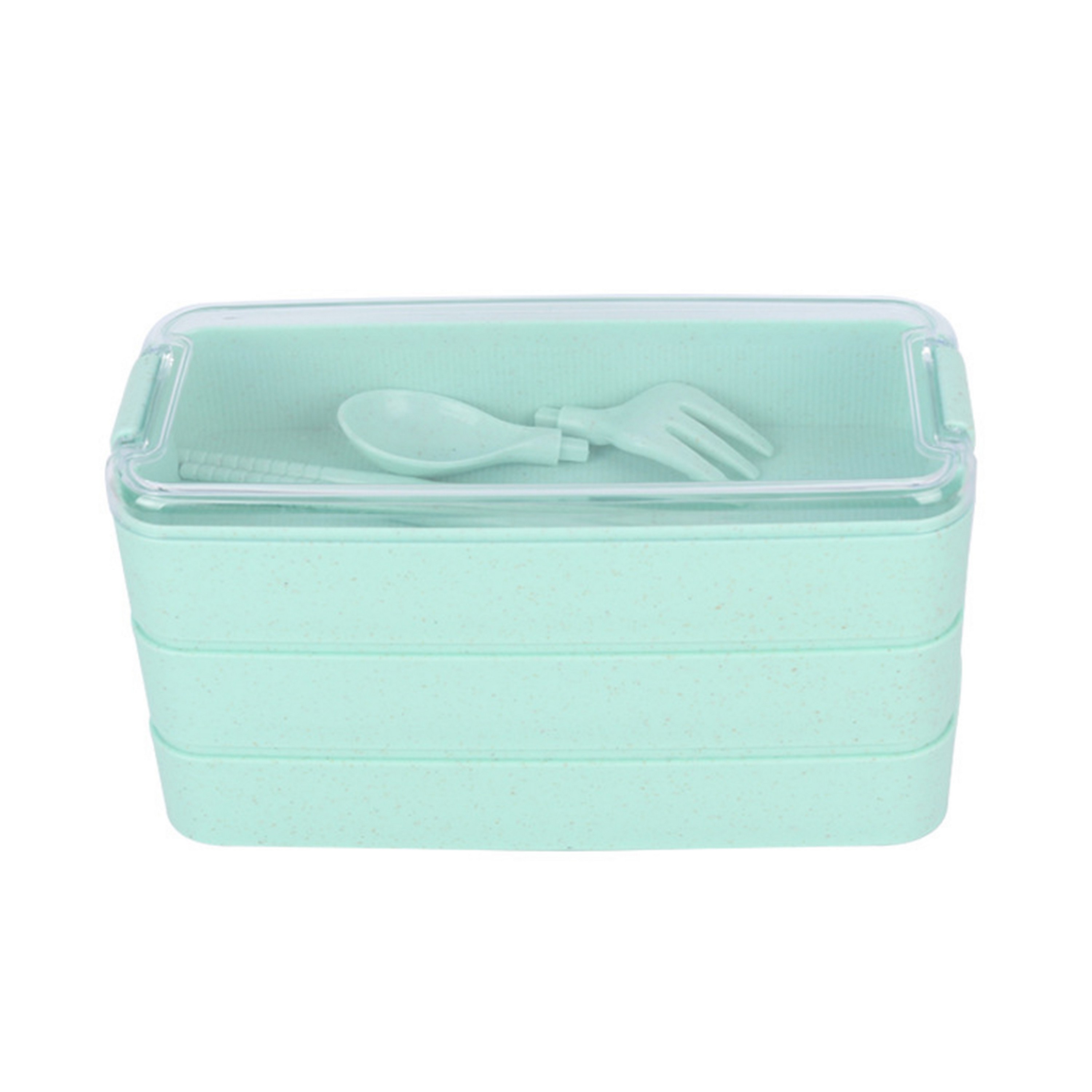3-Layer Wheat Straw Adults Lunch Box 2