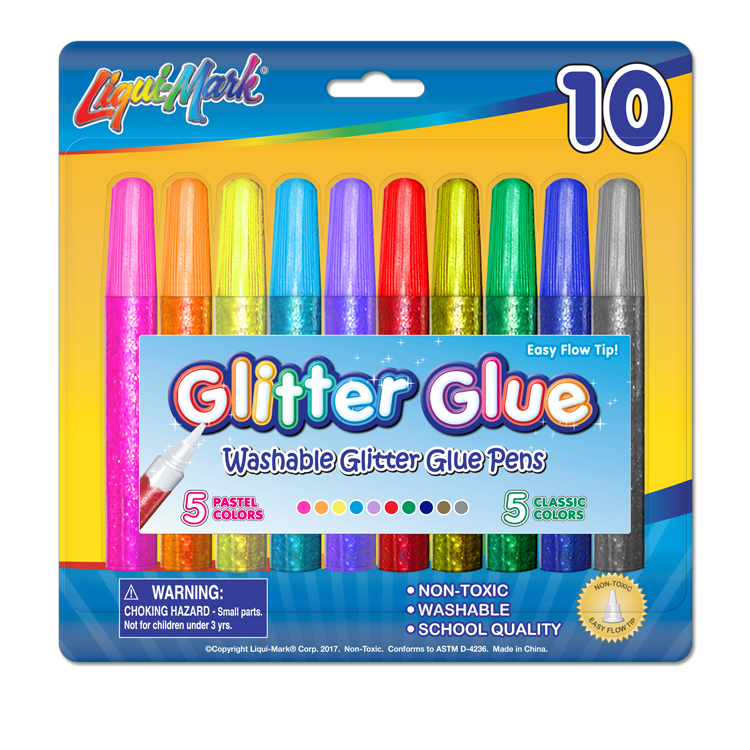 10 Pack of Glitter Glue