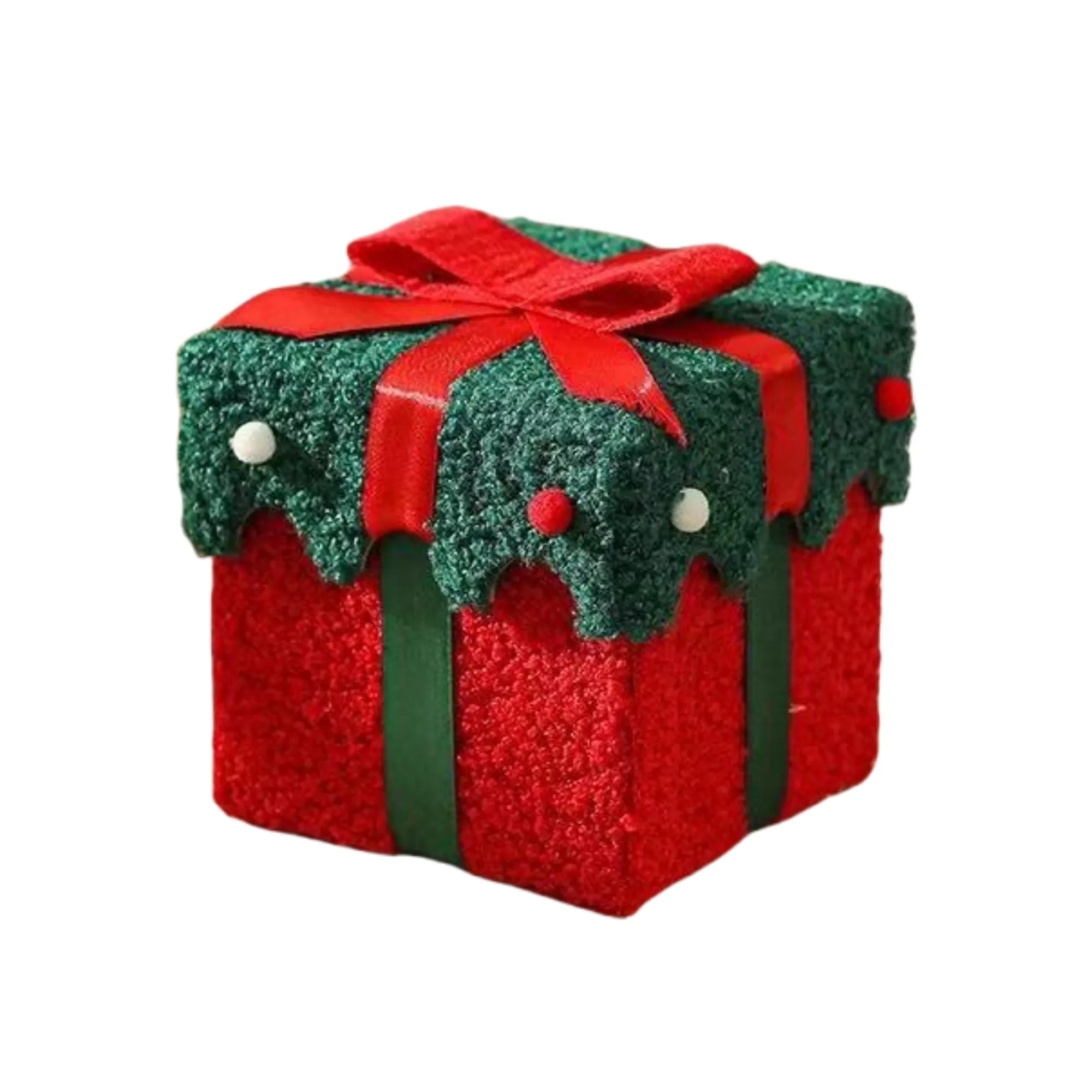 Fleece-covered Thickened Christmas Gift Box 4