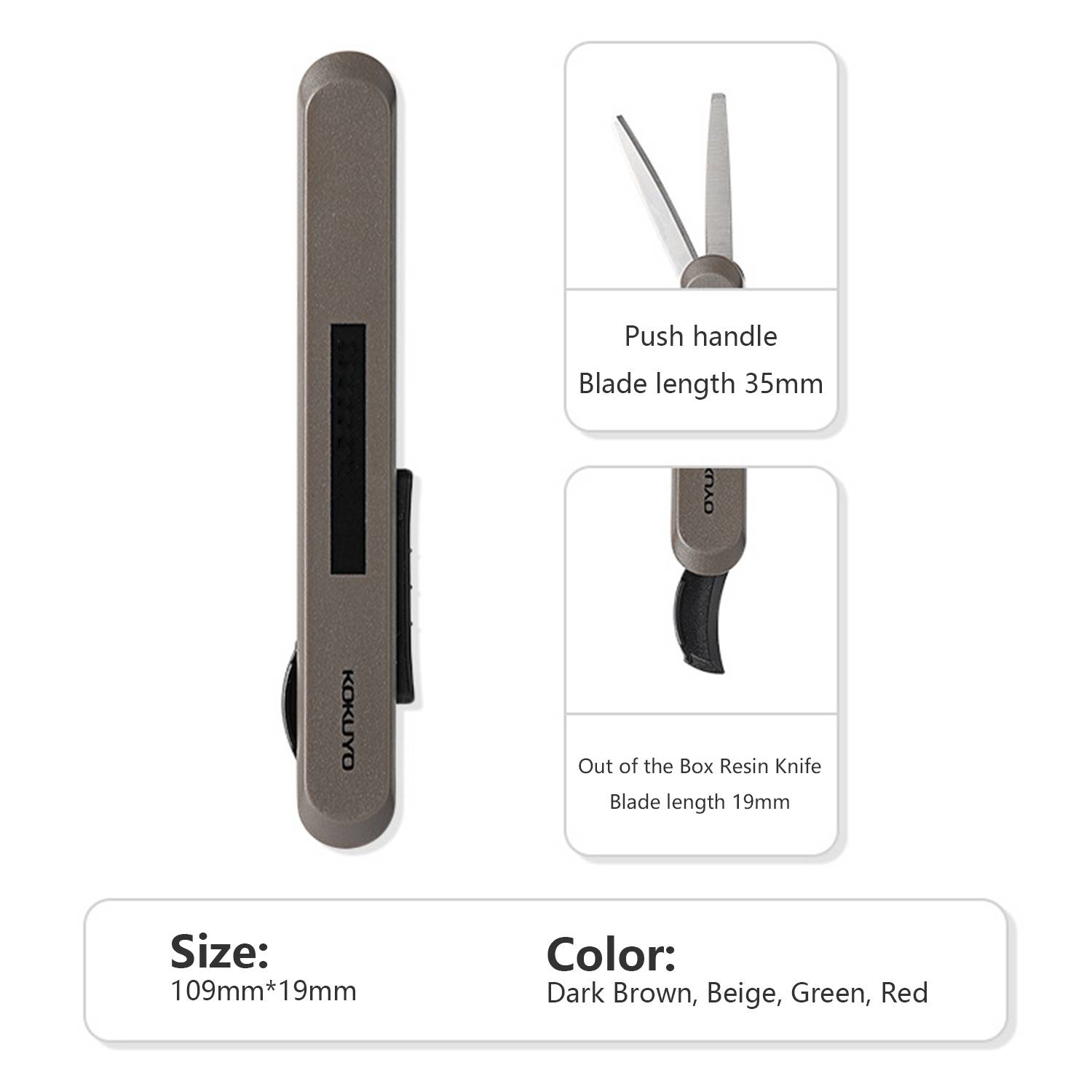 2 in 1 Portable Scissors Open Box Resin Cutter 2