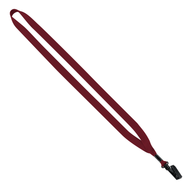 1/2" Polyester Lanyard with Plastic Bulldog Clip 26