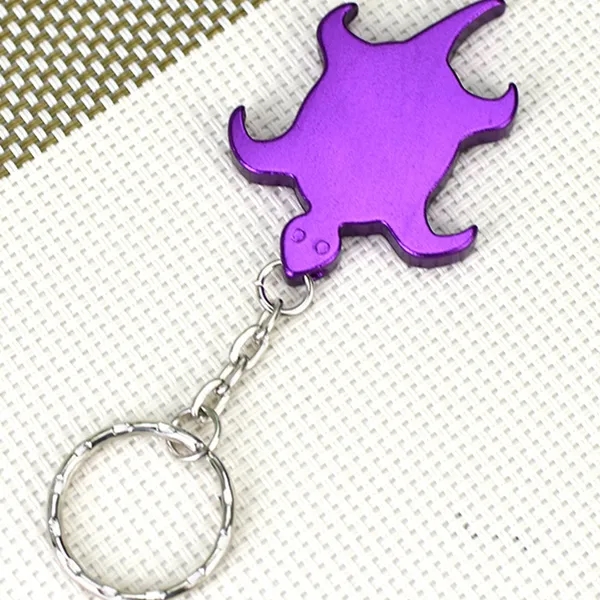 Customized Turtle Shape Bottle Opener Keychains 4
