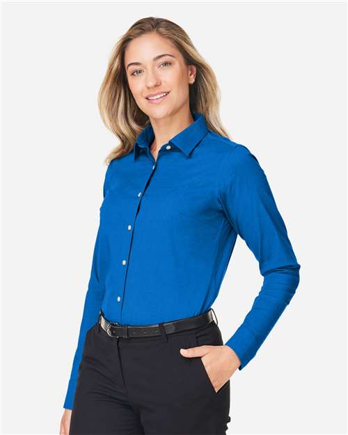 Women's CrownLux Performance® Spencer Poplin Dress Shirt - DG505W 4