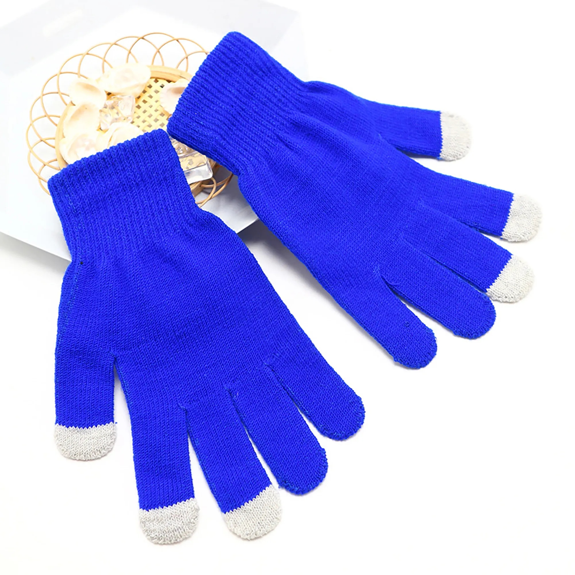 Unisex Touchscreen Winter Knit Gloves MOQ 50 Pairs 6