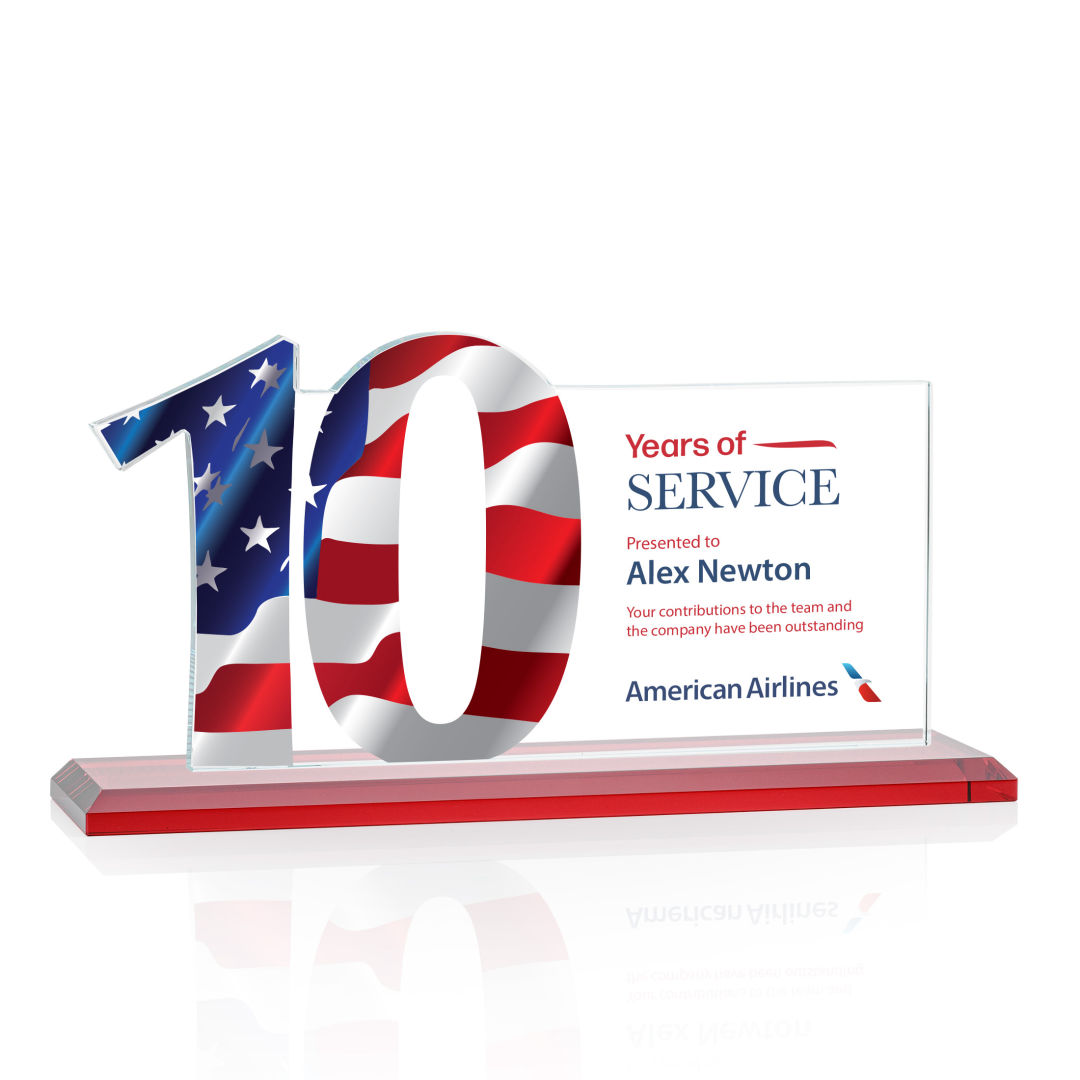Hazelton VividPrint™ Award - Red 4