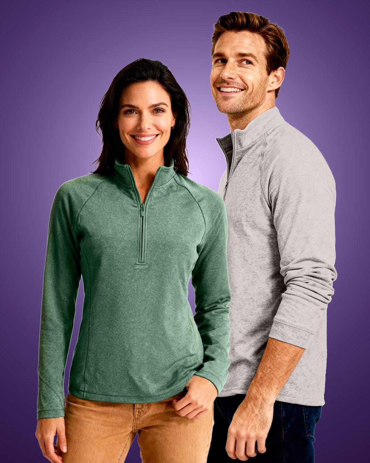 Clique Dash Recycled Mens Quarter Zip Sweatshirt 26