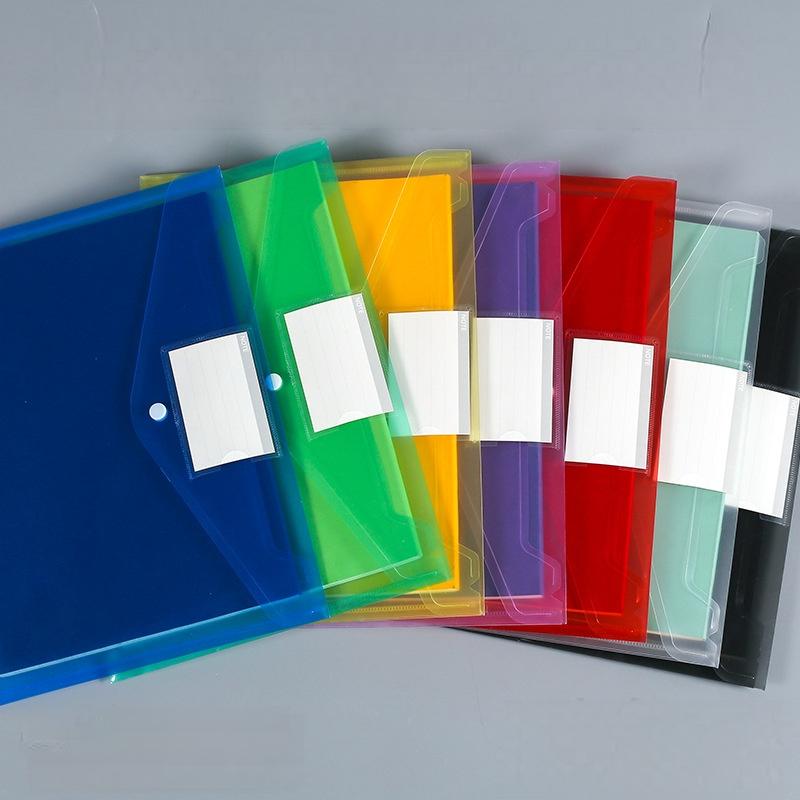 A4 Snap Label Transparent Document Bag 3