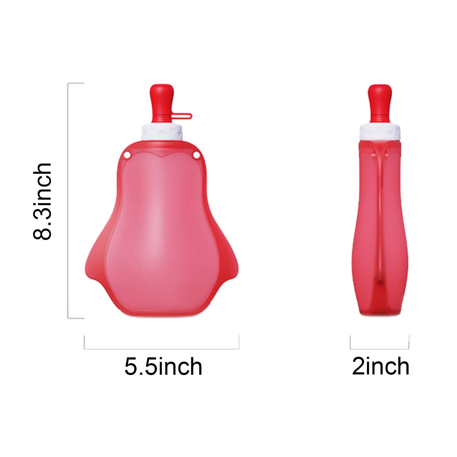 10-13.5Oz Foldable Silicone Water Bottle 5