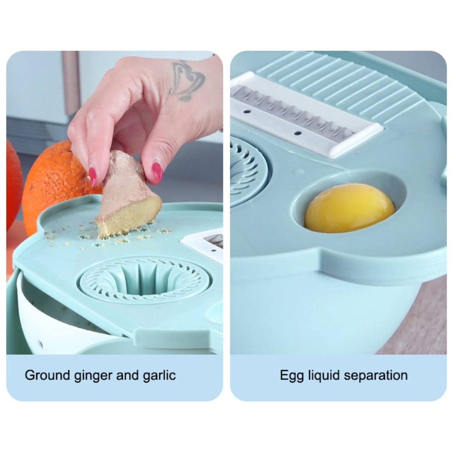 Magic Rotate Vegetable Cutter W/ Drain Basket 2