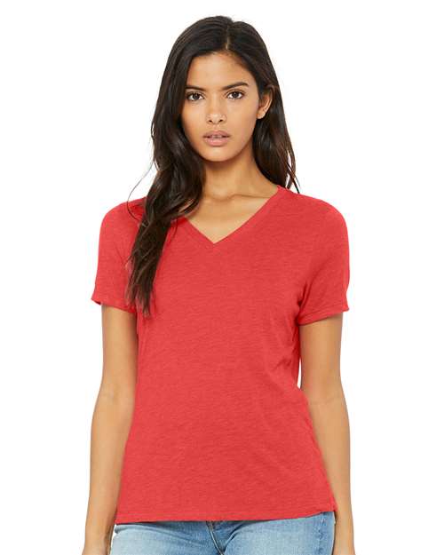 Women's Relaxed Triblend V-Neck Tee - 6415 26