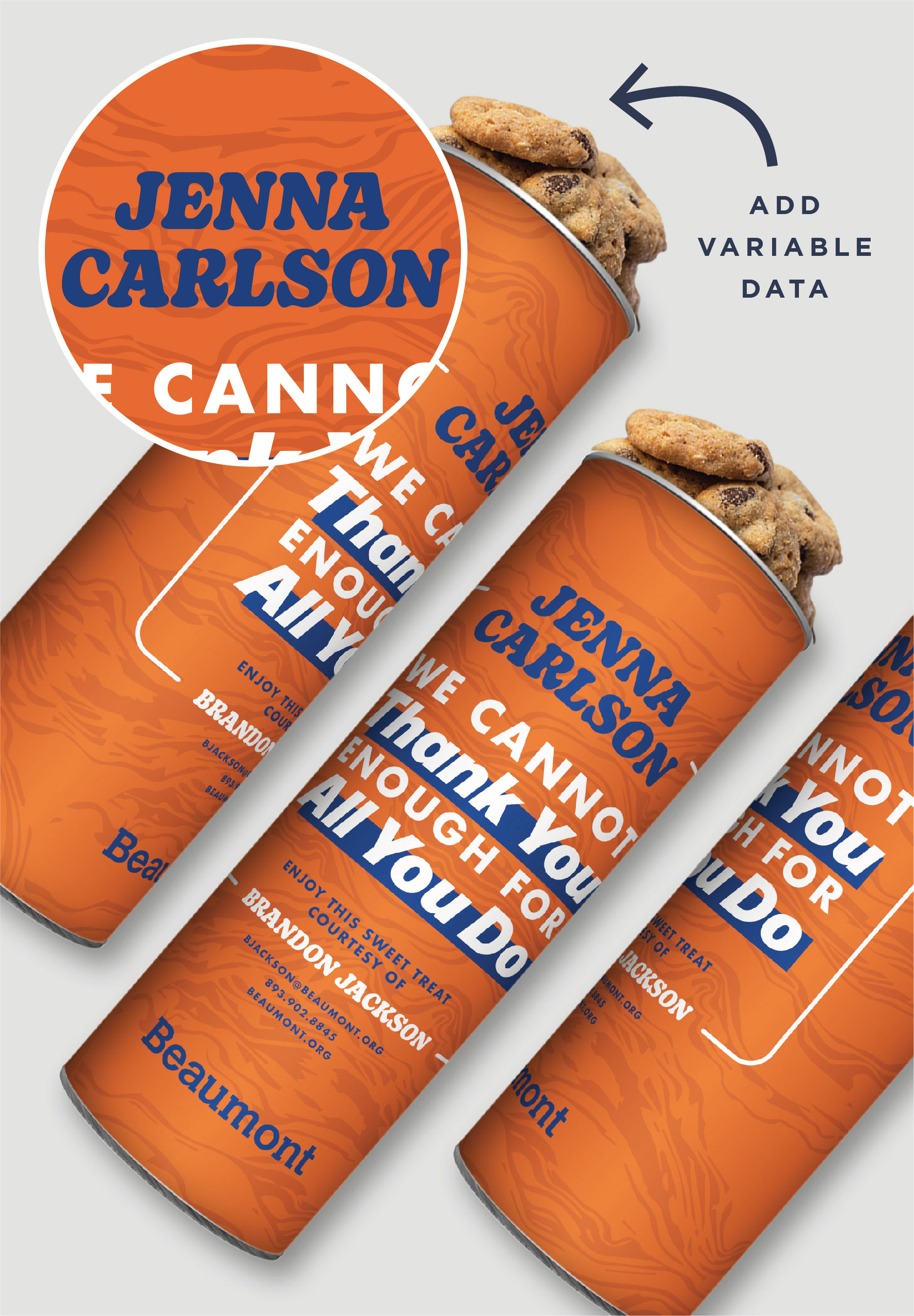 8" Custom Cookie Canister 9