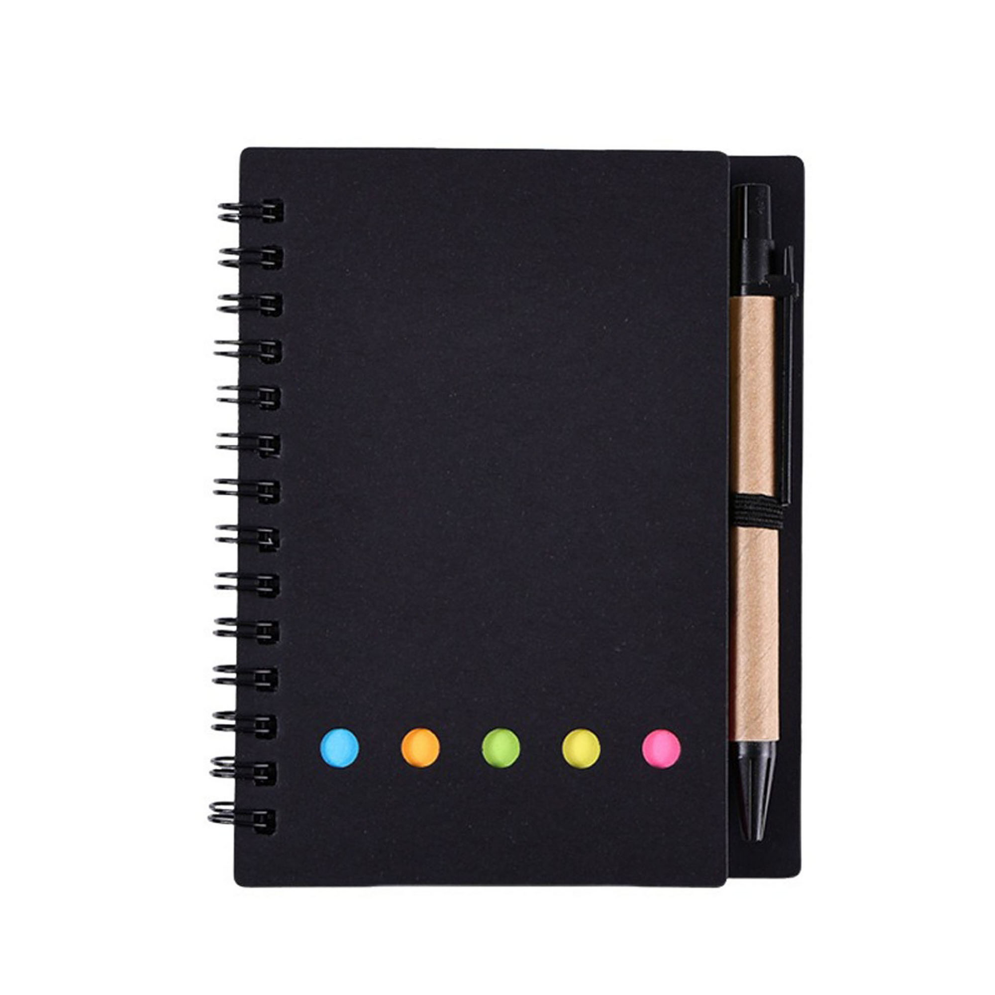 Spiral Notebook With Sticky Notes Pens 8