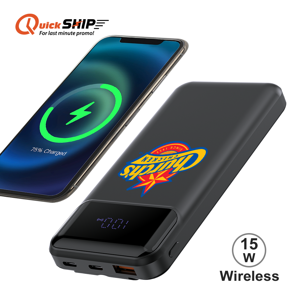 Santa Ana Digital Display Wireless Power Bank PD 15W 10