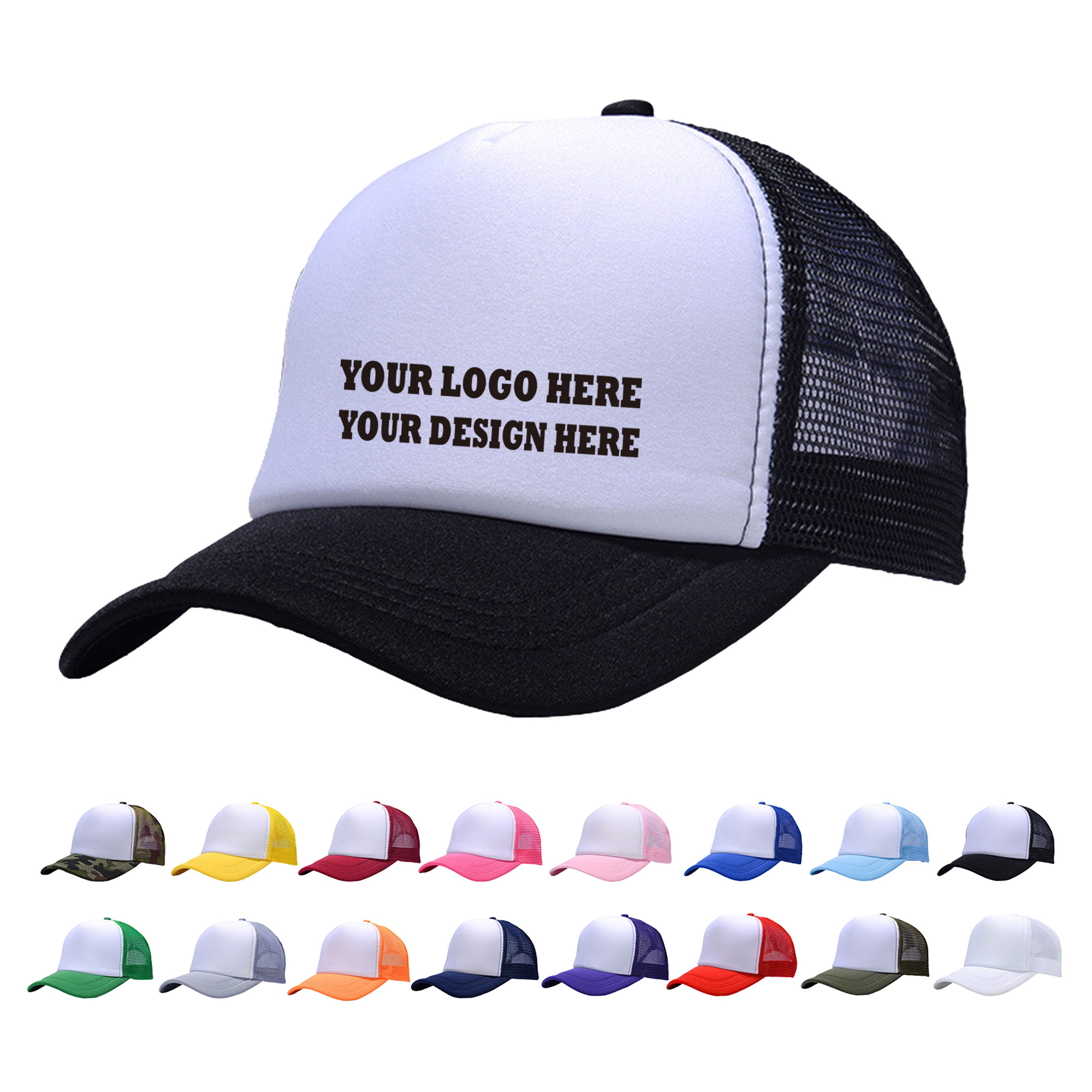 Sponge Mesh Advertising Cap Custom Design 3