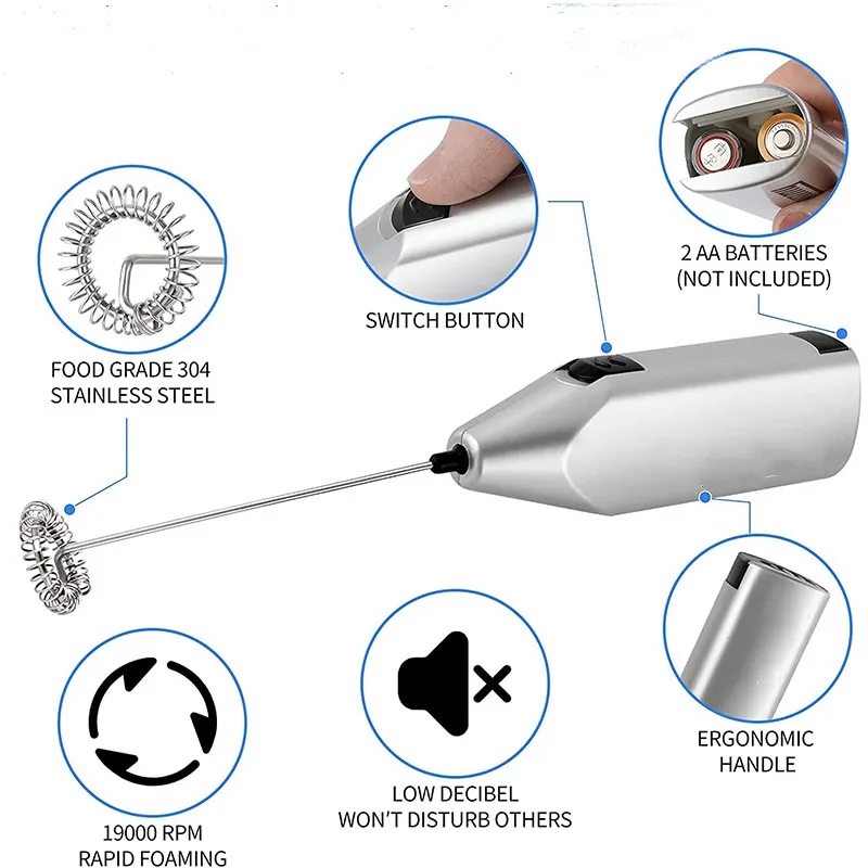 MOQ50 Kitchen Powerful Milk Frother 3