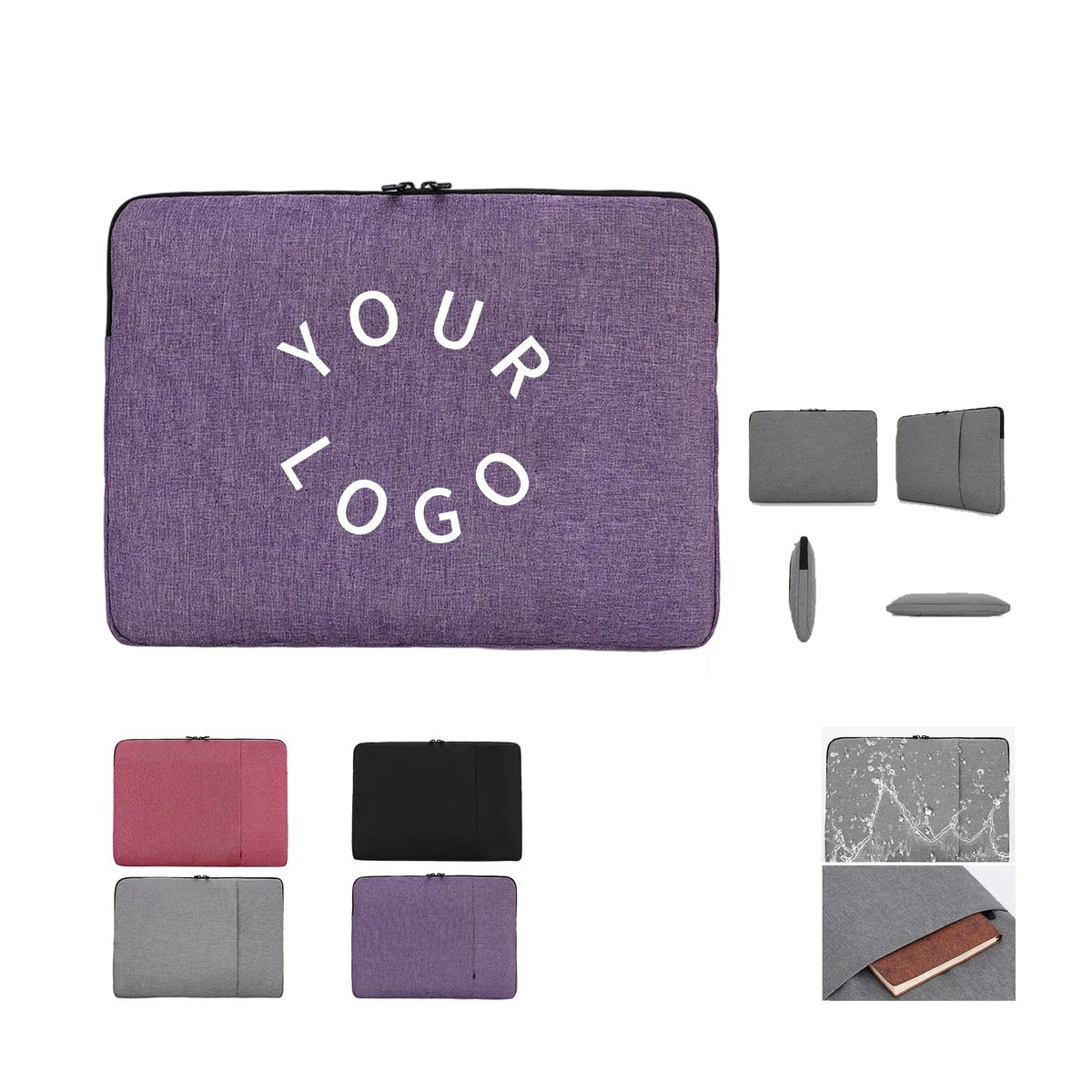 Shockproof Oxford Laptop Sleeve with Custom Logo 2