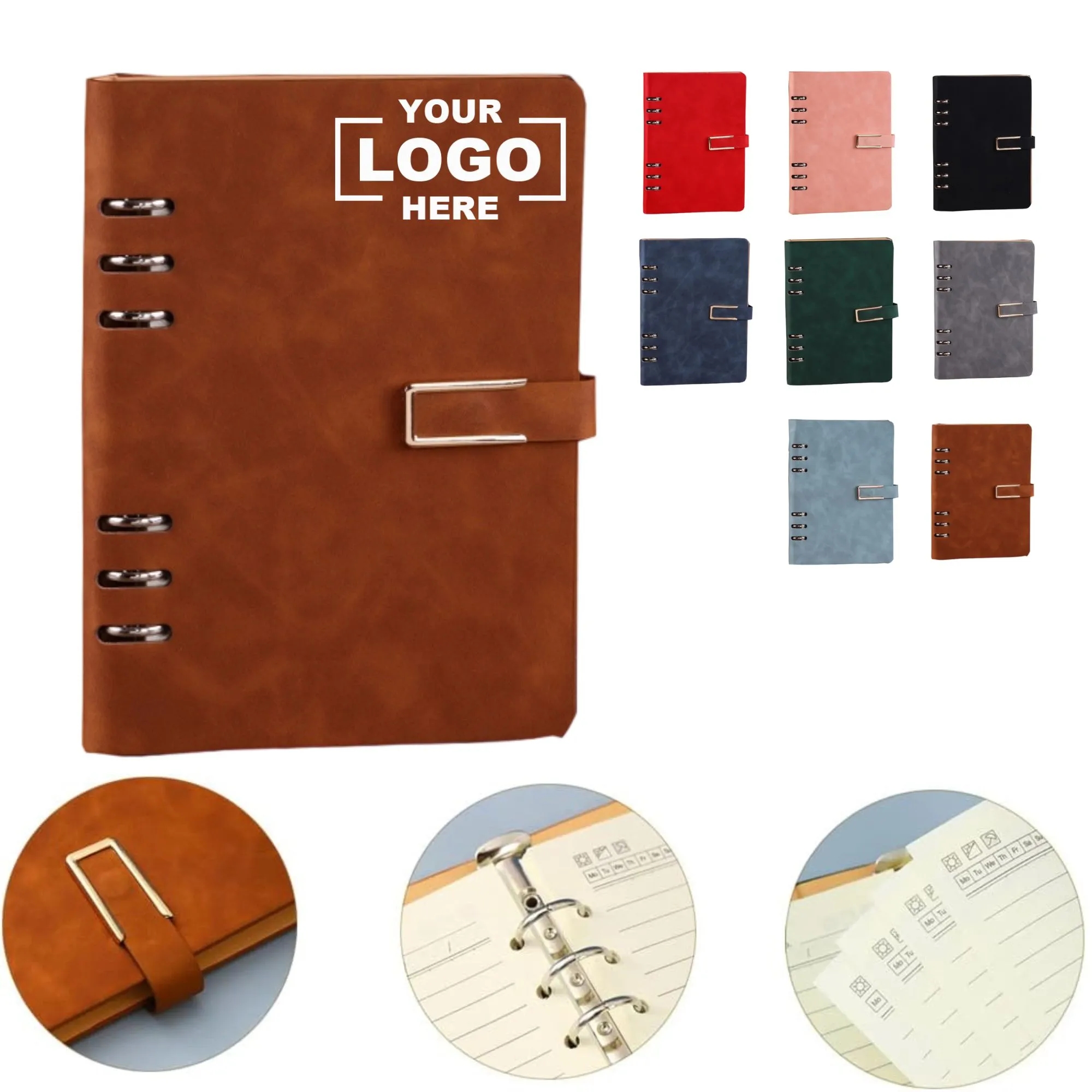Ring Binder Magnetic Snap Closure Notebook