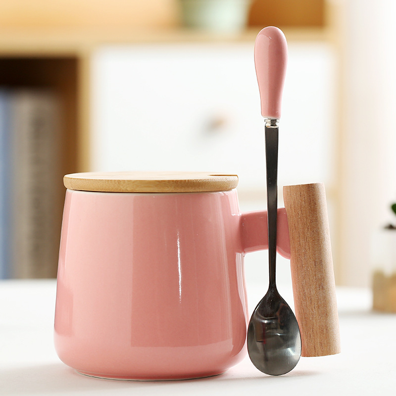 11.5oz Ceramic Mug With Wooden Handle / Coffee Mug 1