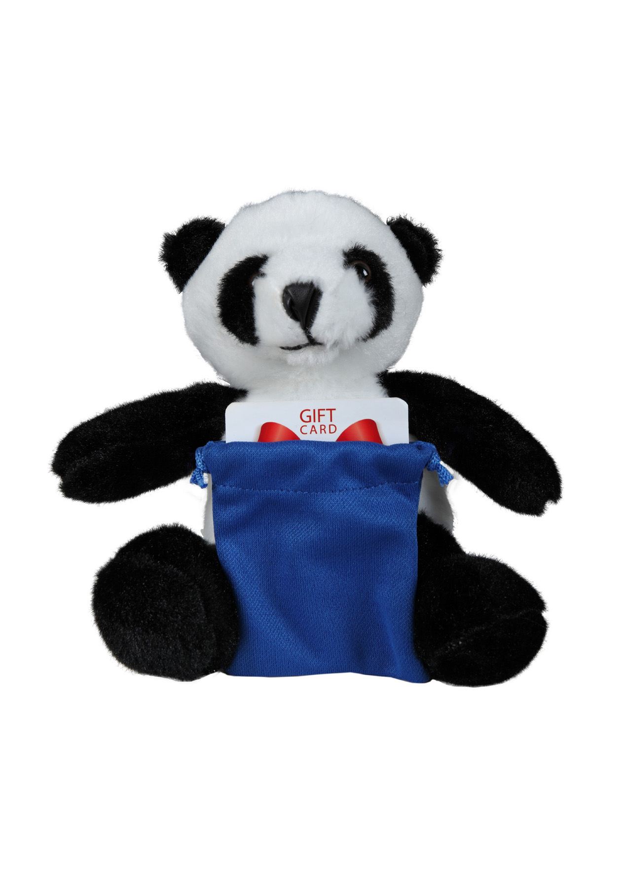 soft plush Panda with gift card sack 5