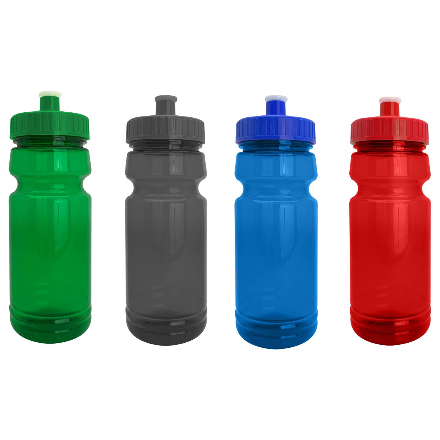 Recycled Push Pull Lid Sports Water Bottle, 24oz. 7