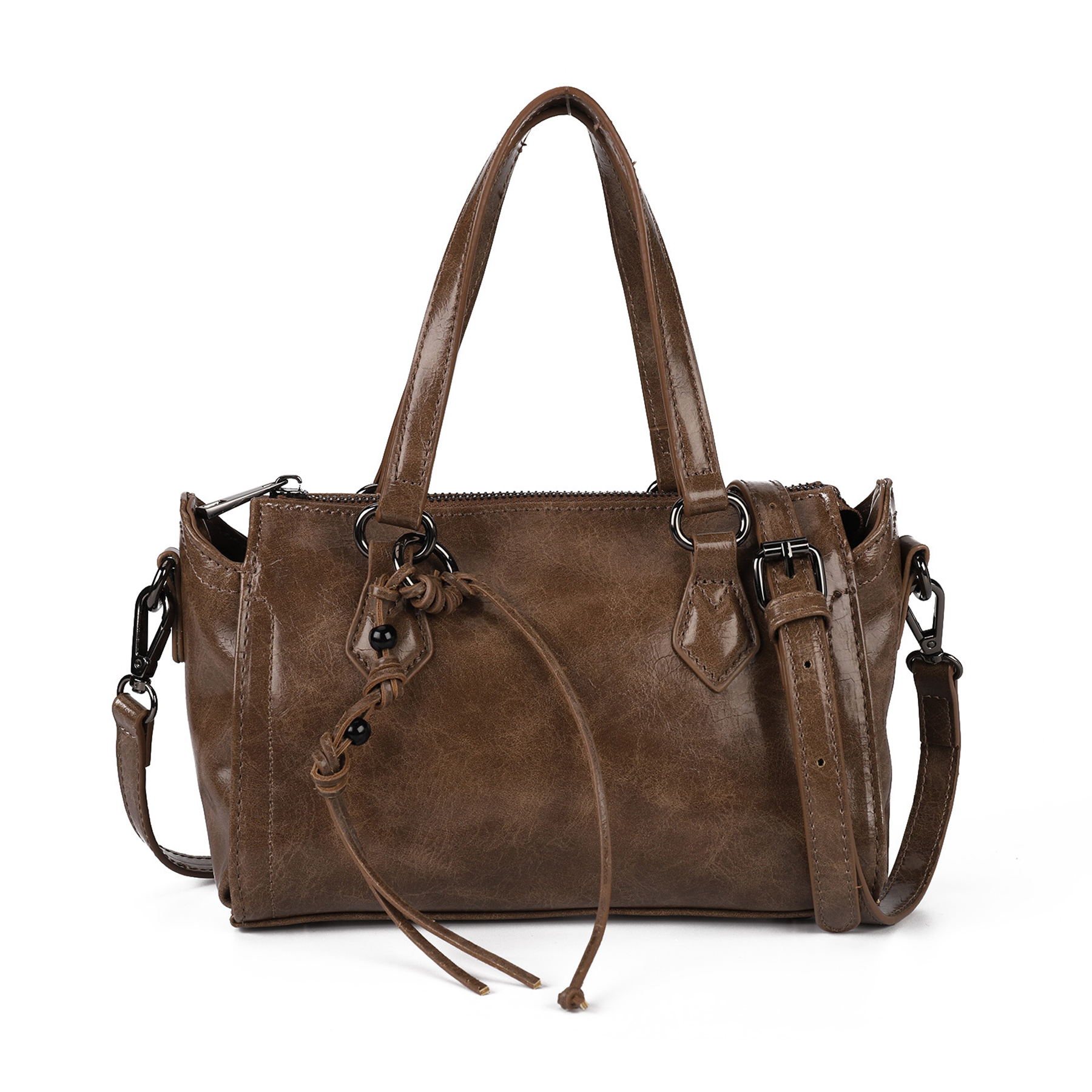 PU Top Handle Satchel for Women, custom messenger bag with logo imprint 3