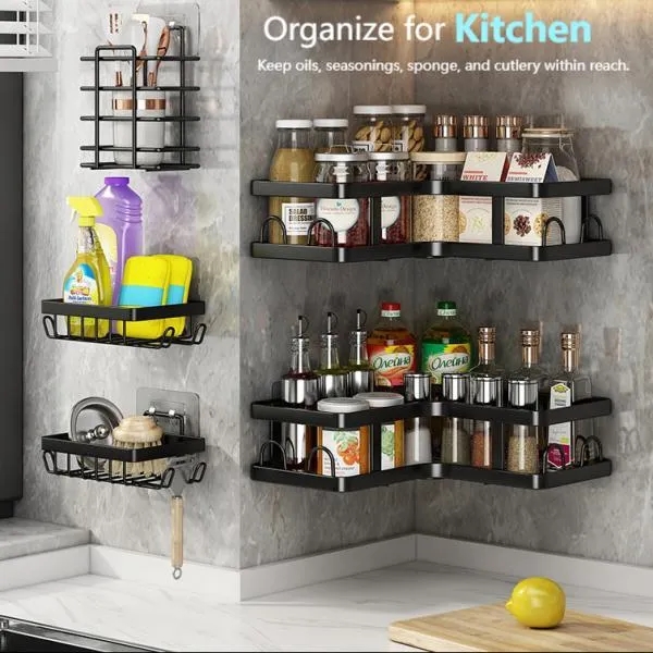 Non Punch Corner Shower Caddy 5