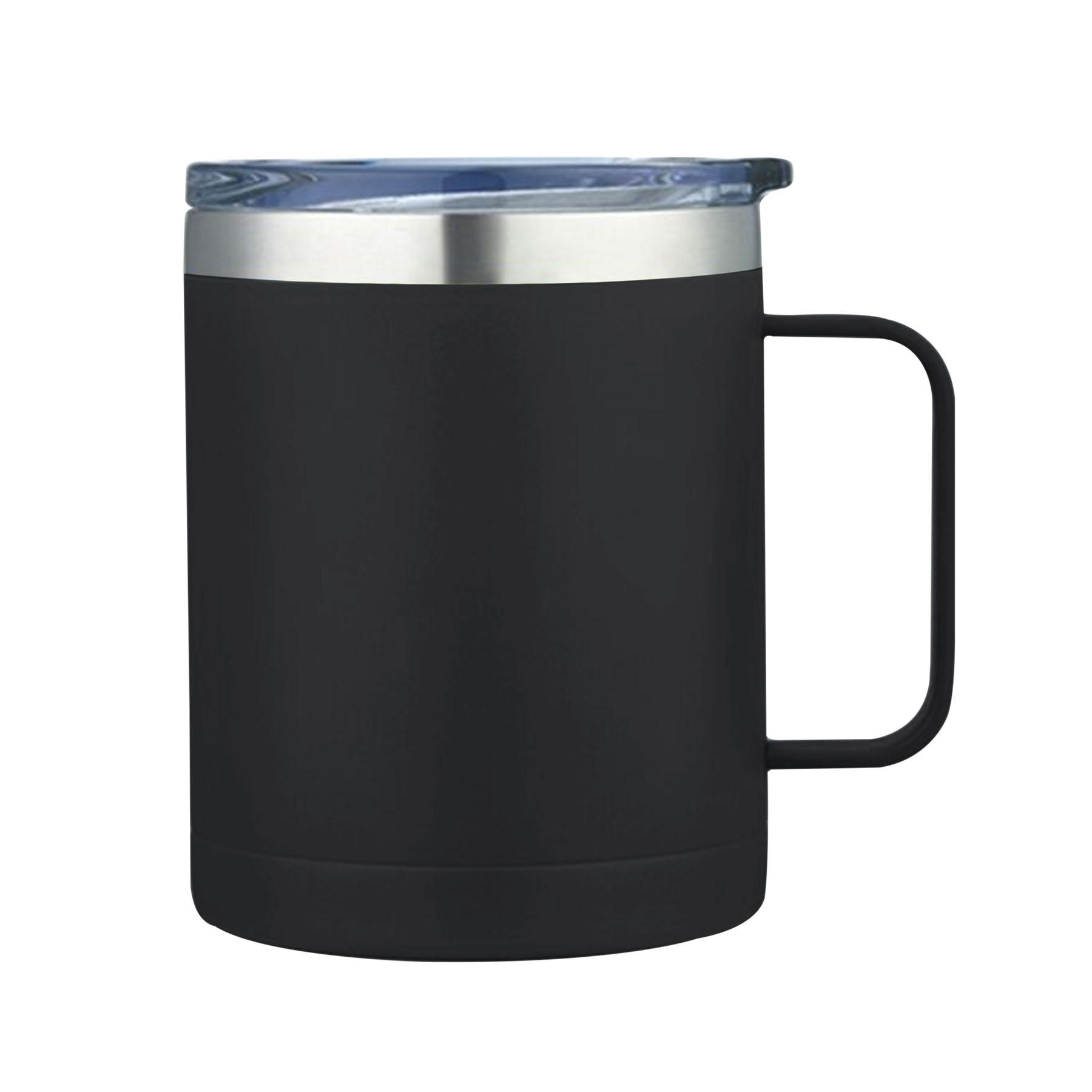 Glamping 14 oz. Double-Wall Stainless Mug w/Clear Acrylic Sliding lid 6
