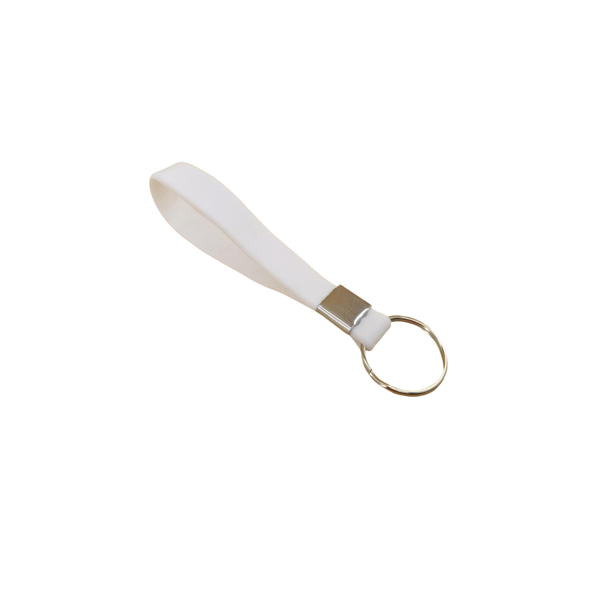 Silicone Loop Wrist Keychain With Metal Crimp 9