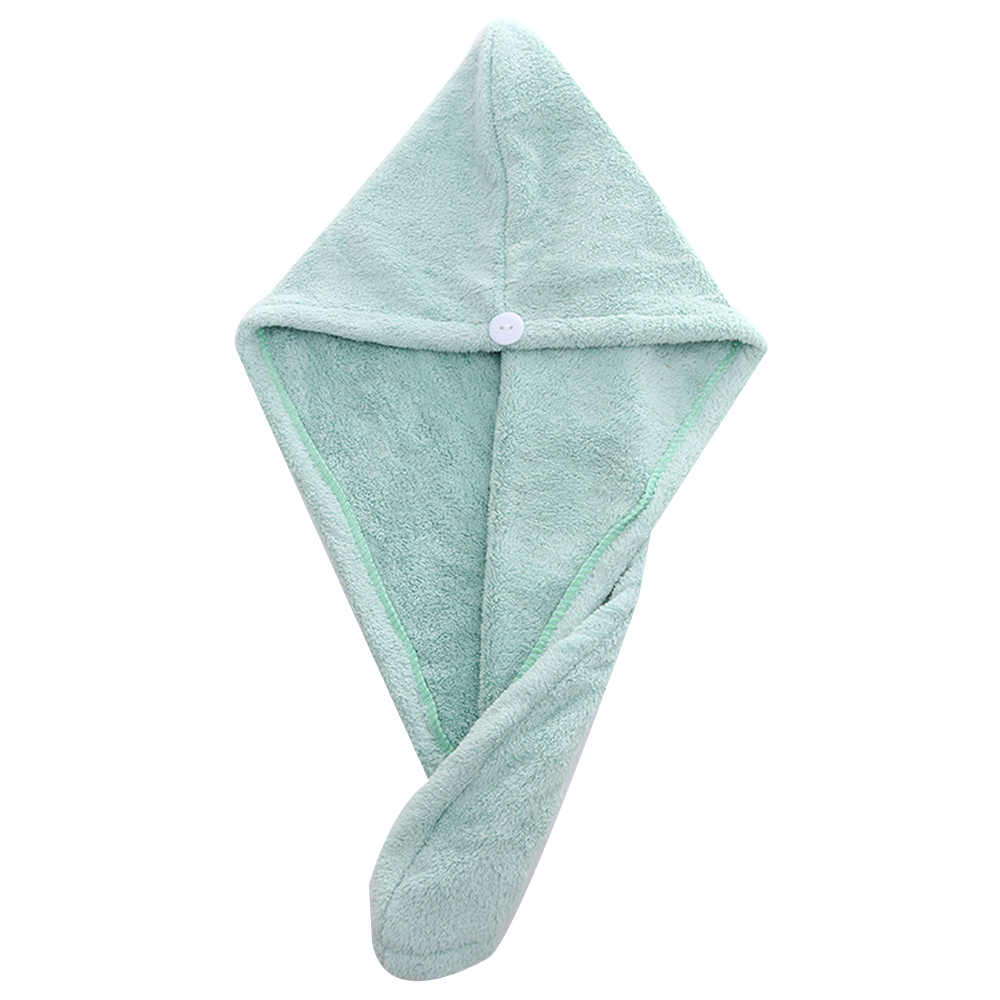 Coral velvet hair-drying cap absorbent dry hair towel 2