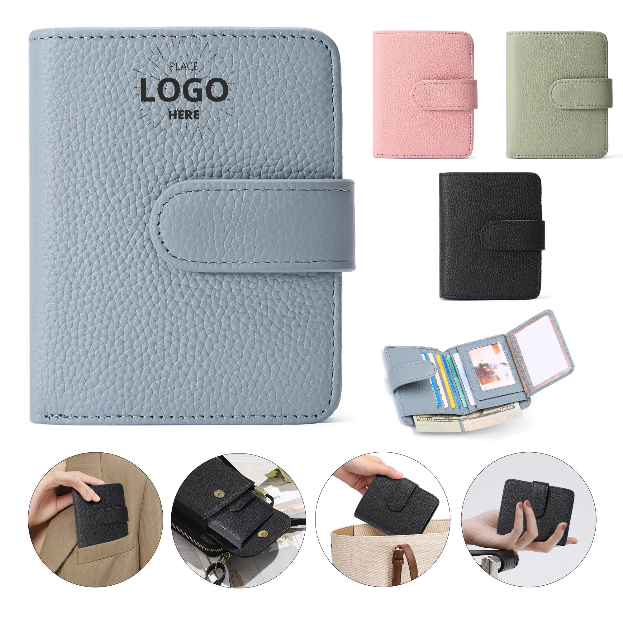 Ladies Leather Wallet Card Case 2
