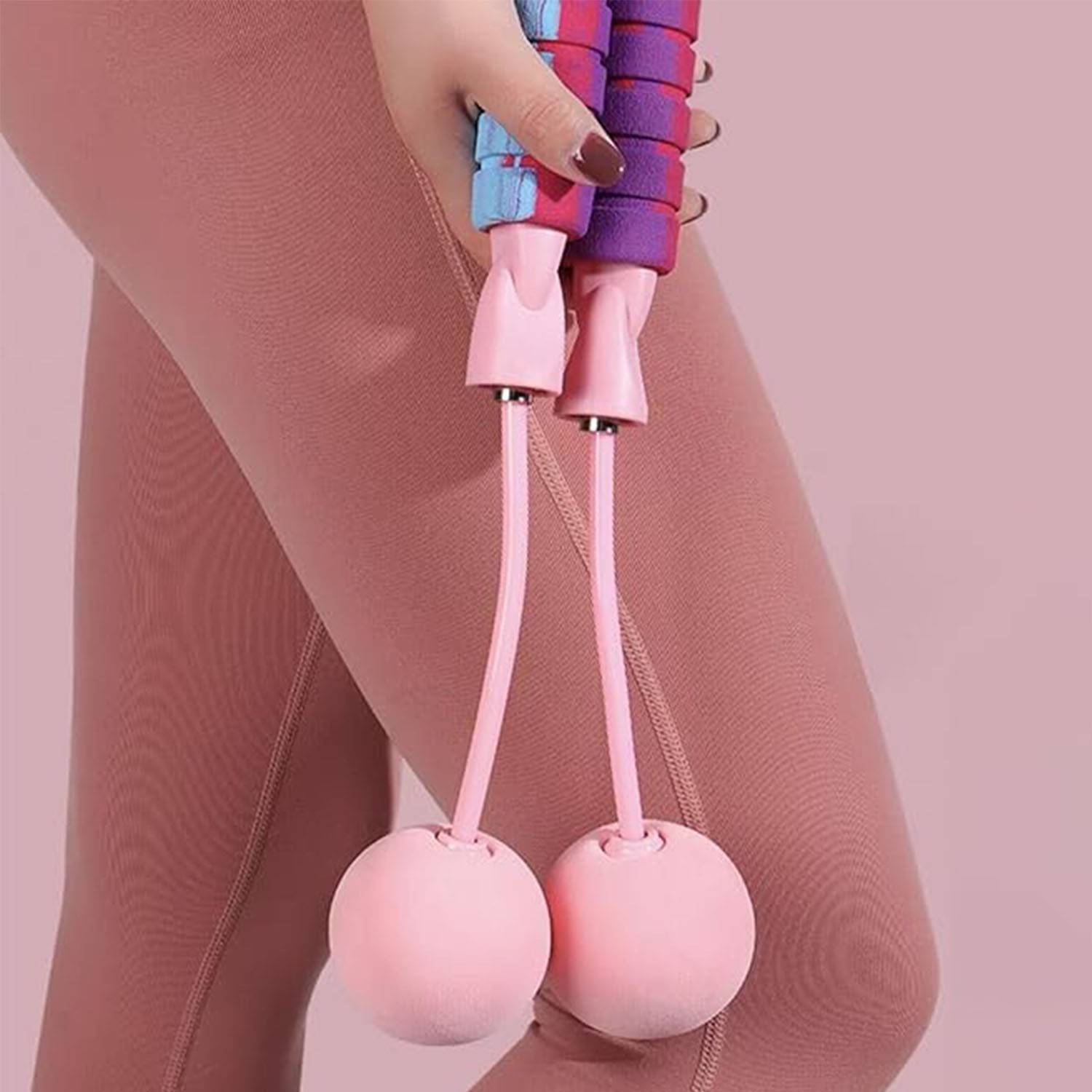 Fitness dual-purpose weight-bearing silent ropeless skipping 4