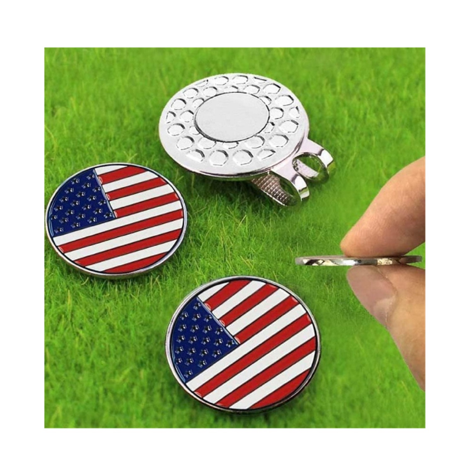 Golf Ball Marker Magnetic Hat Clip 2