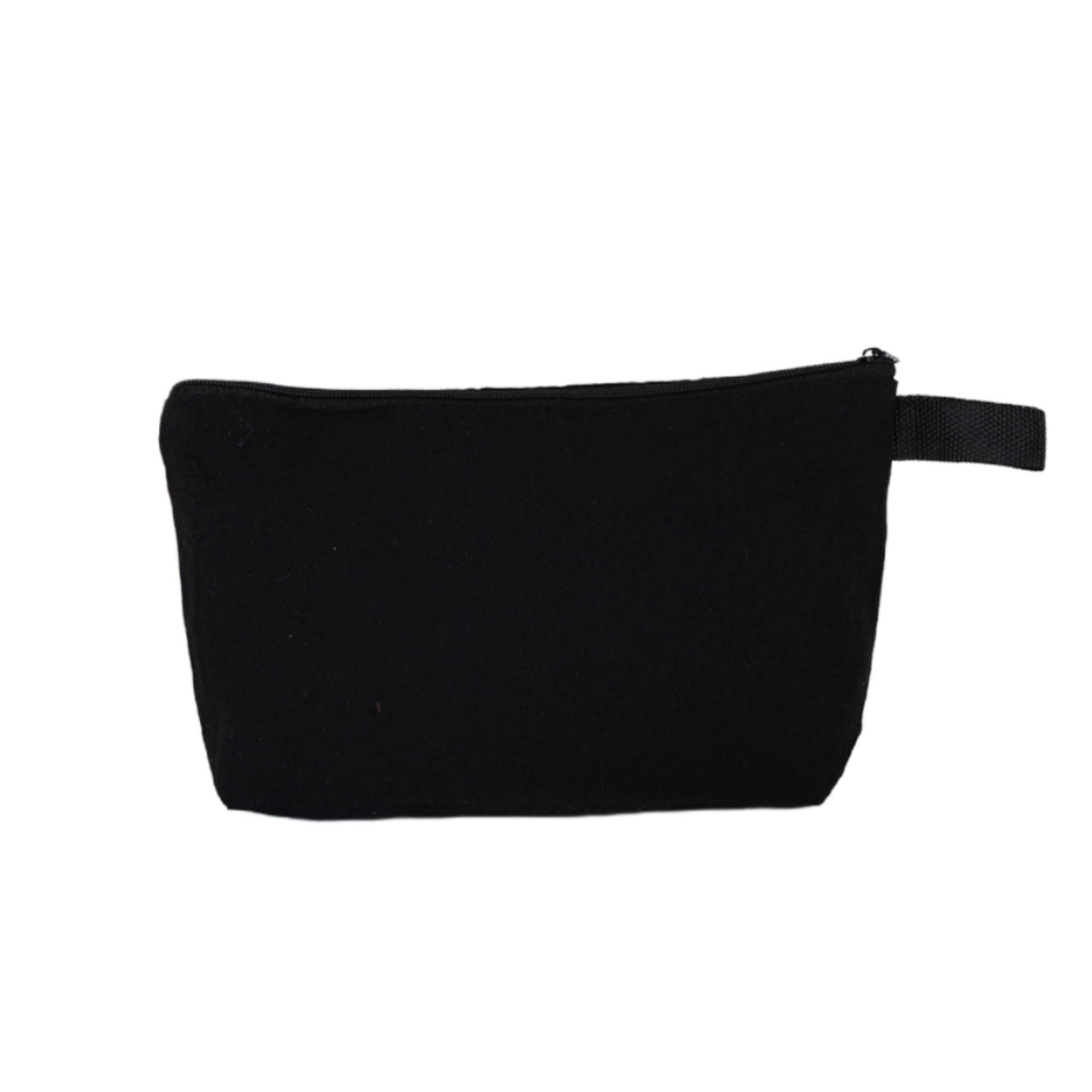 Canvas Cosmetic Makeup Bag with Bottom and Strap 6