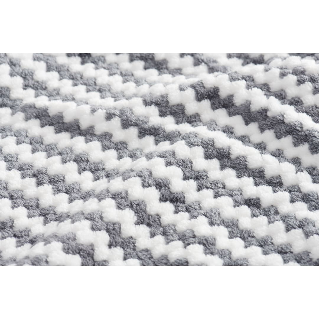 Field & Co.® Chevron Striped Sherpa Blanket 44