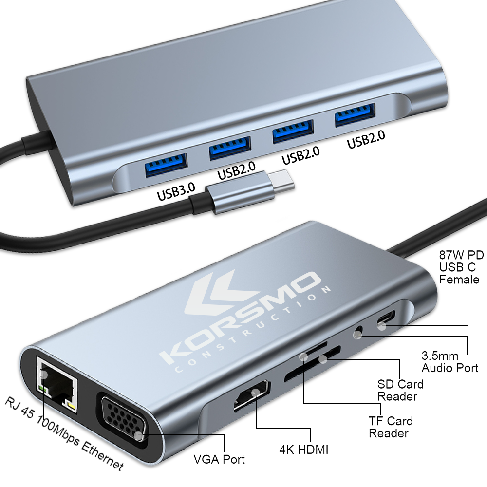 Ceres 11-in-1 Laptop Docking Station 2