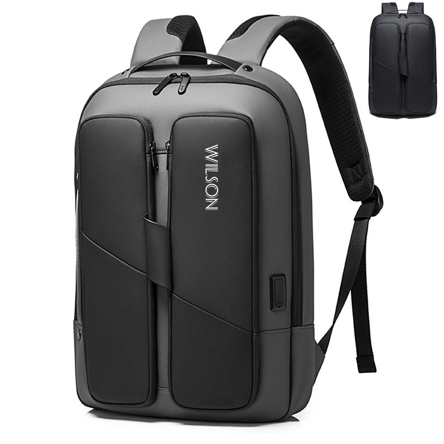 Nylon Waterproof Vackpack with USB Charging Port 2