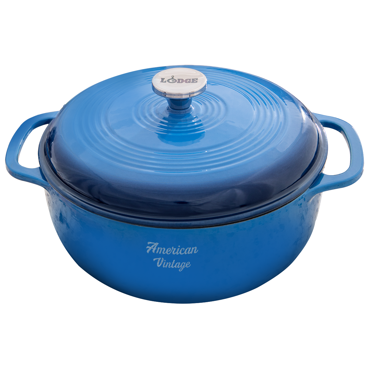 Lodge® 6 Qt Blue Enameled Cast Iron Dutch Oven 11