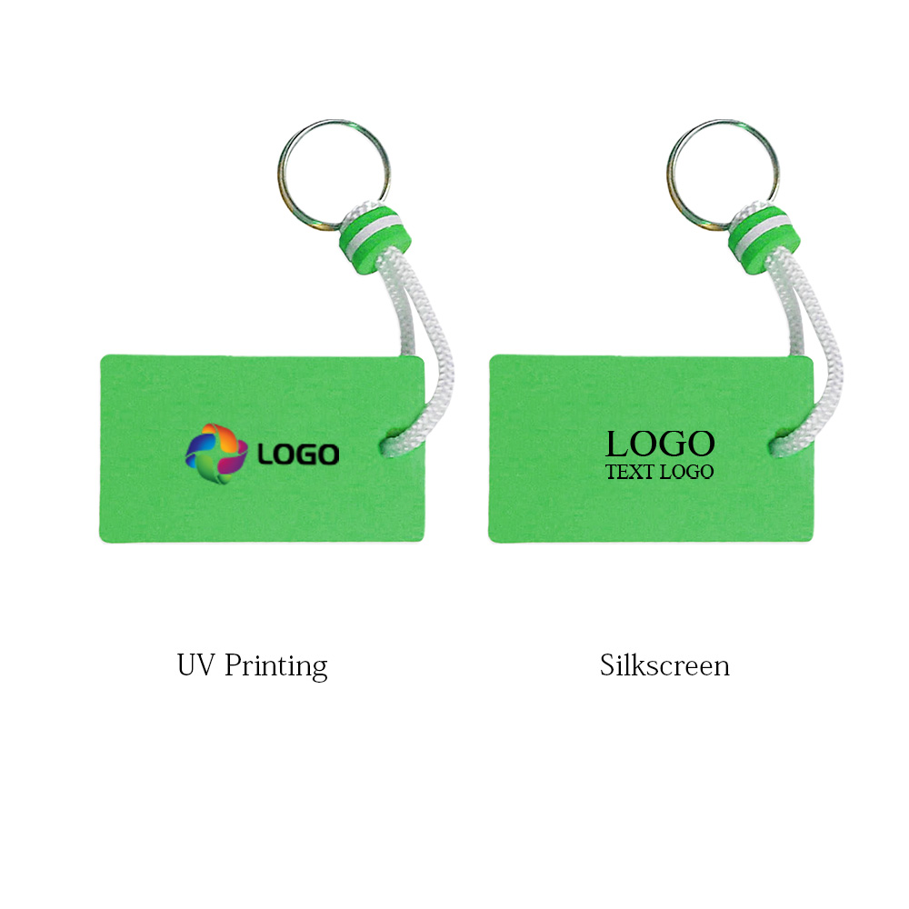 Rectangle EVA Floating Keychains 2