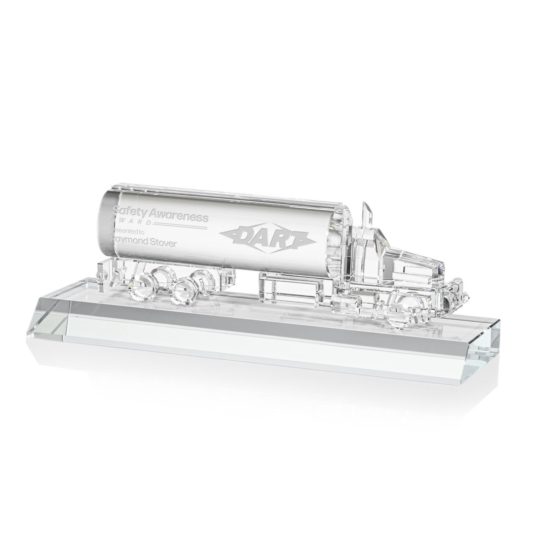 Crystal Oil Tanker on Base - Clear