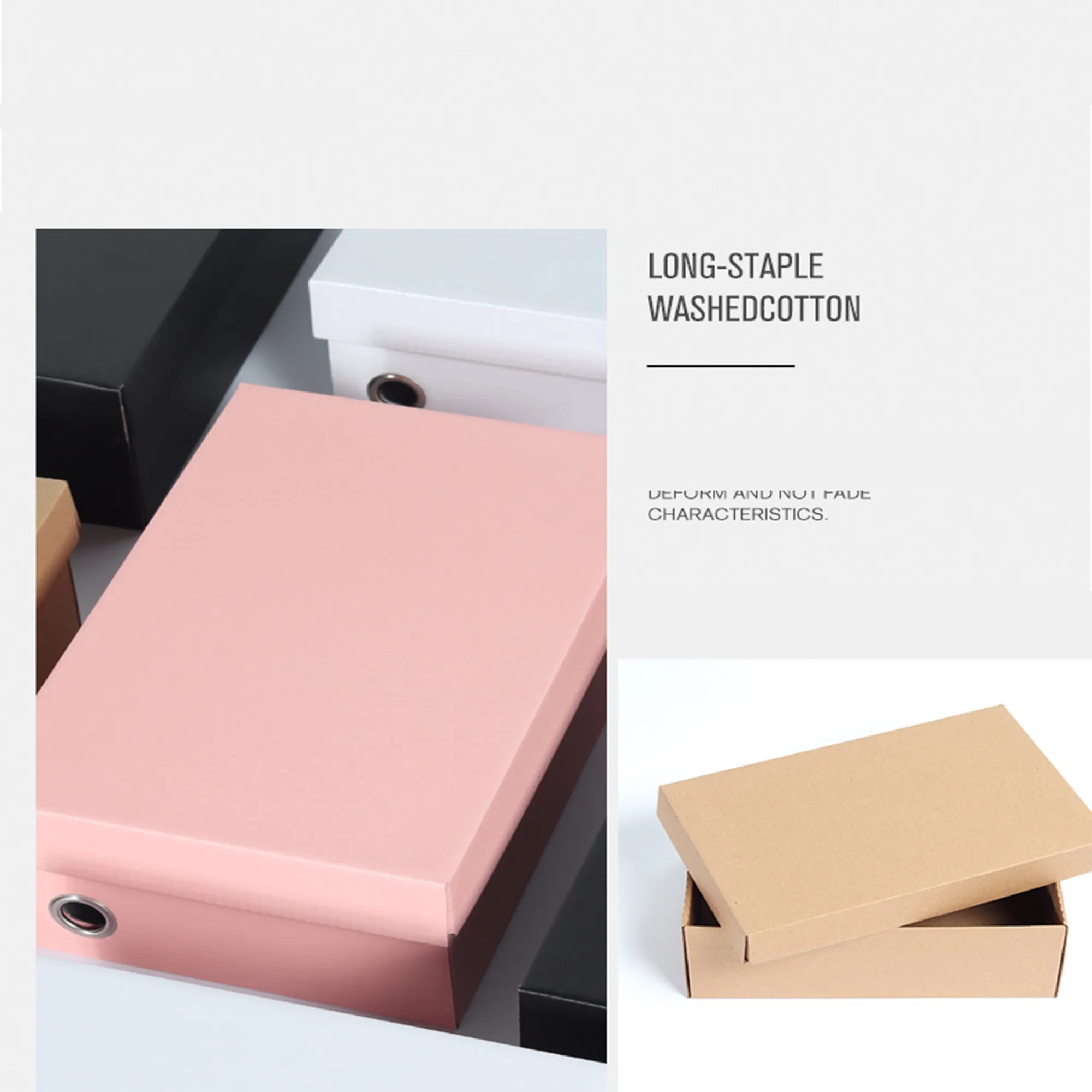 Kraft Paper Shoe Box Packaging, promotional household item with logo imprint 5